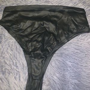 Iheartraves black high waisted thong bottoms